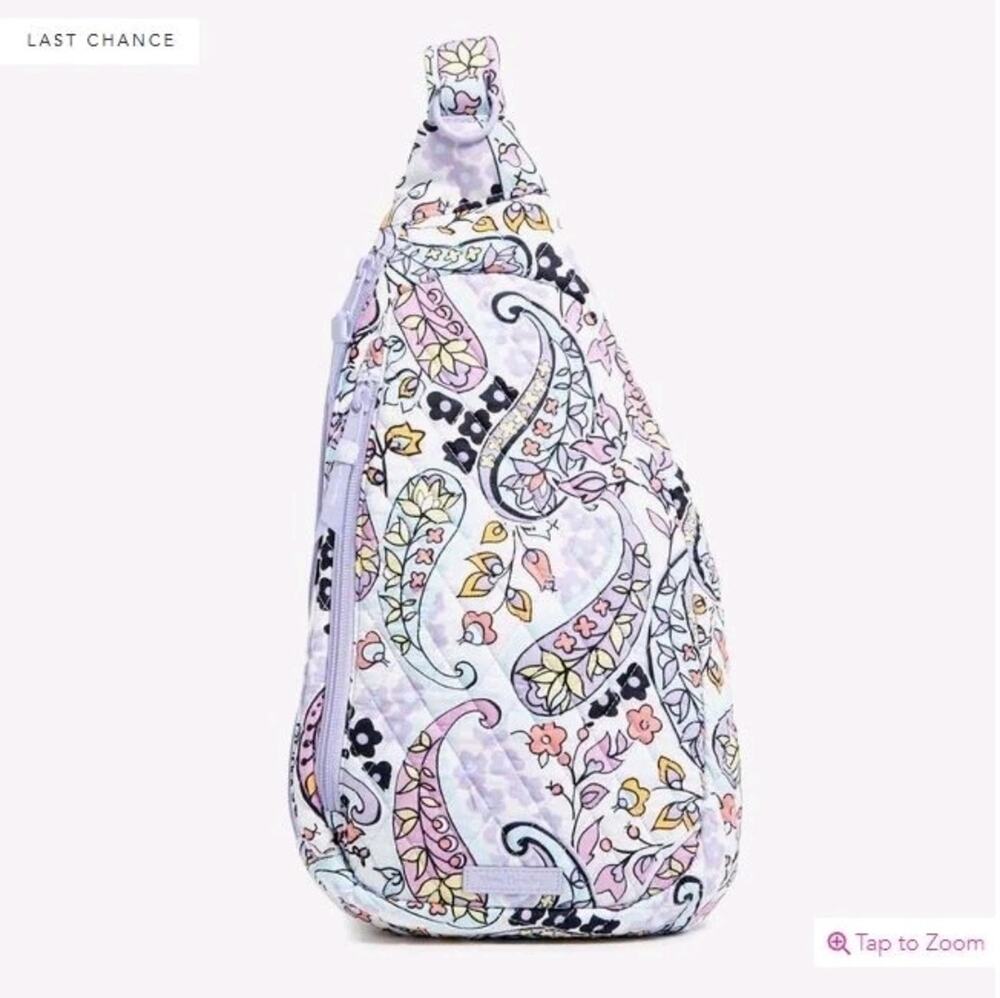 Vera Bradley Essential Sling Backpack Maddalena Paisley Soft